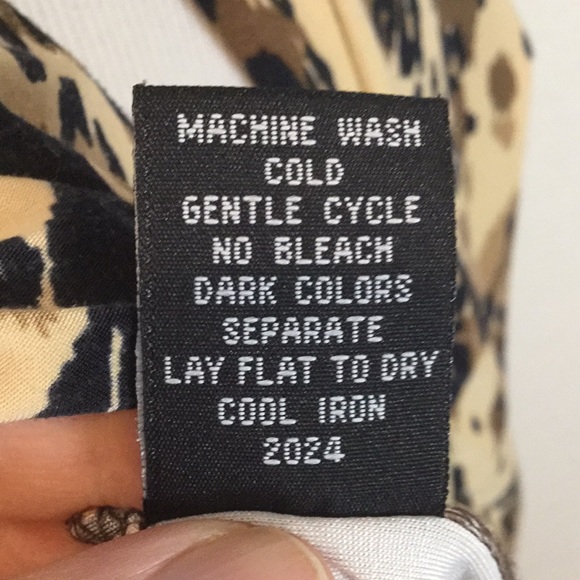 Rafaella leopard-print cowl neck 3/4 sleeve top - Picture 8 of 8